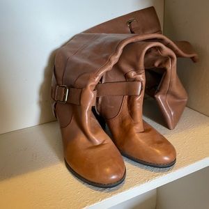 Clarks Brown Leather Tall Boots